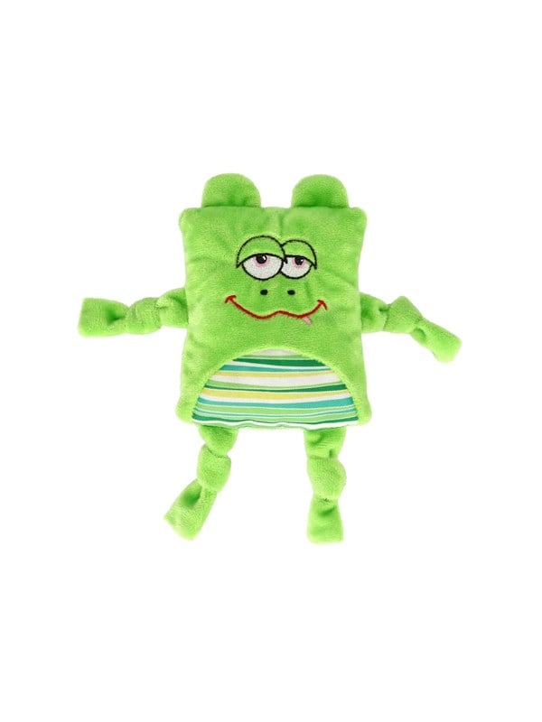 Dogman Grøn Frogge Plutt Pive Plys Hundelegetøj 20cm