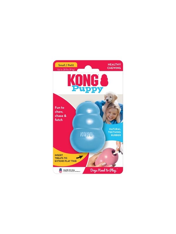 Kong Dog Toy Kong Puppy Small Assorted Colors  1 Pack