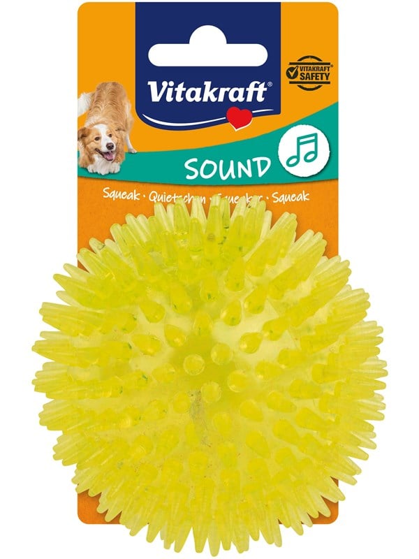 Vitakraft Pindsvinebold Til Hunde I Tpr Med Pivelyd 10cm