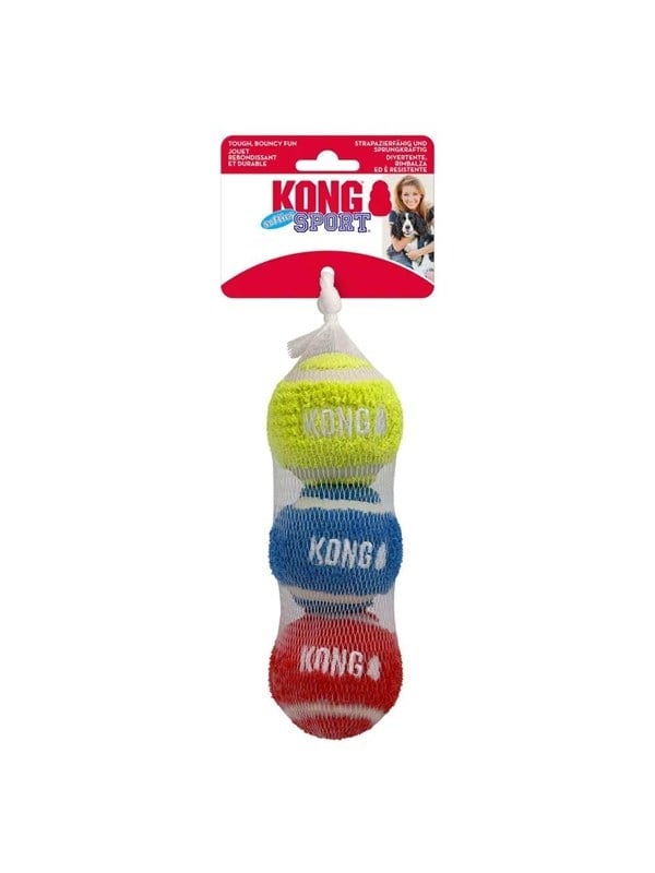Kong   Sport Softies Ball M 3 Pack Mix ø6 3cm