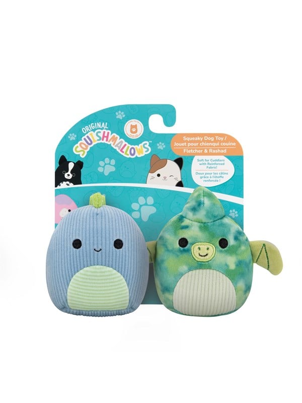 Squishmallows Pets Squishmallows 9cm Two Pack Squeaky Plush Dog Toy D