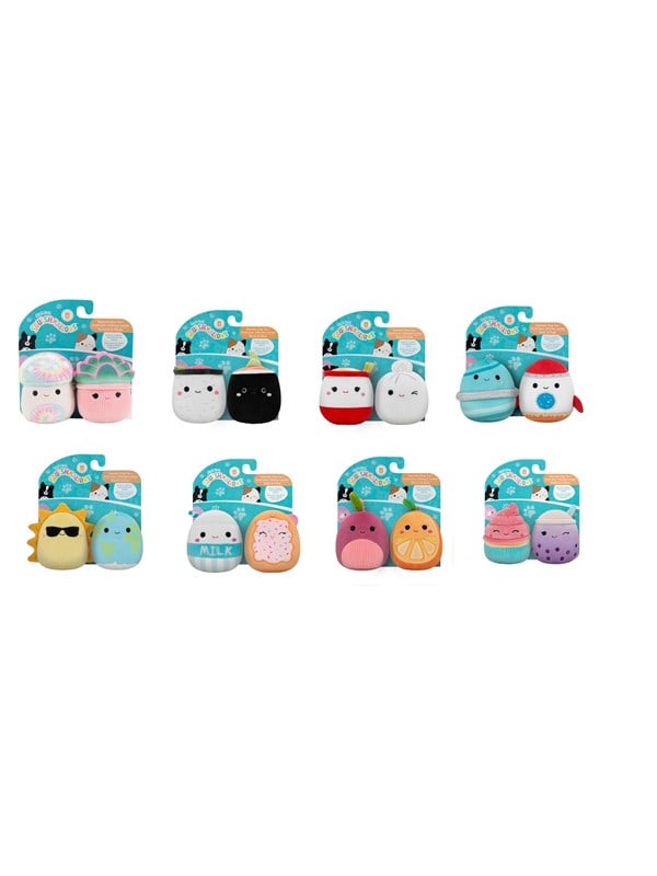 Squishmallows Pets Squishmallows Two Pack Squeaky Plush Dog Toy 9cm