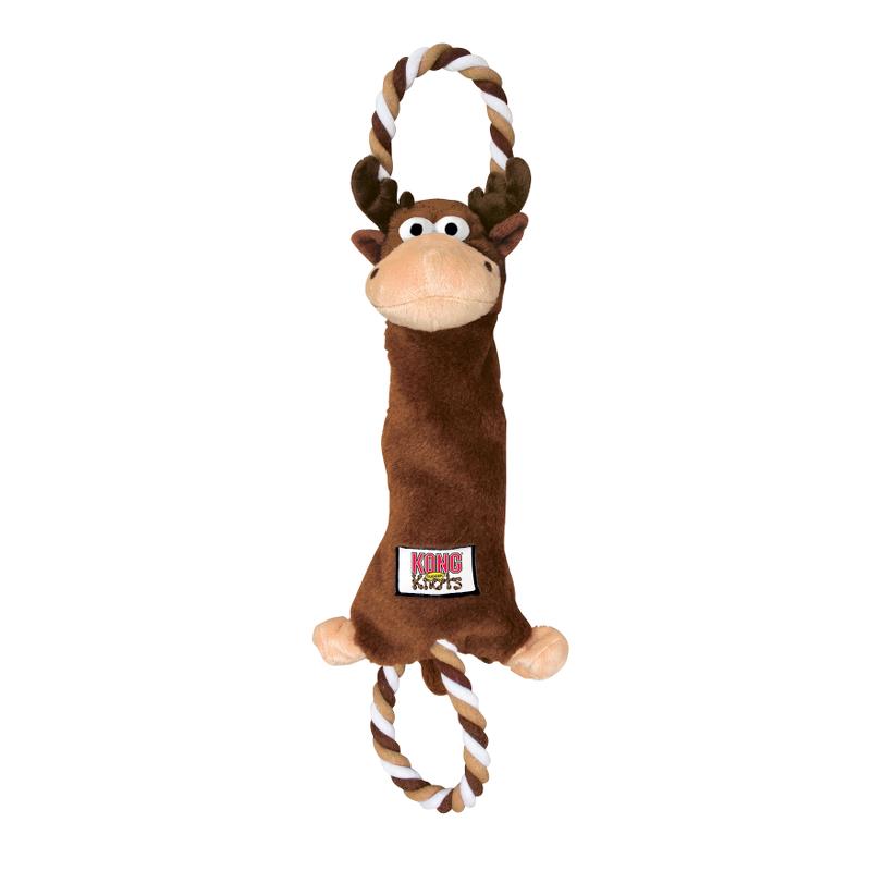Imazo    Kong Tugger Knots Elg  Hundelegetøj M L 46cm   Hundelegetøj   Reb Quot Quot Polyester Quot Quot Plys   Alt Til Hunden