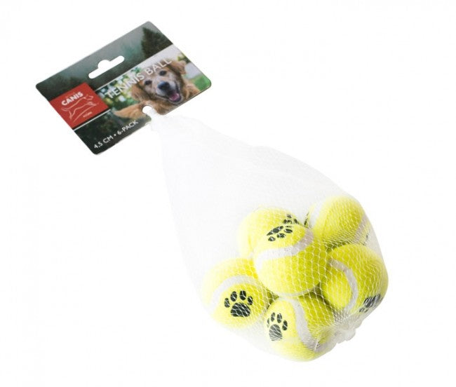 Tennisbolde 4 5 Cm  6 Pack Active Canis Hundelegetøj For Hunde