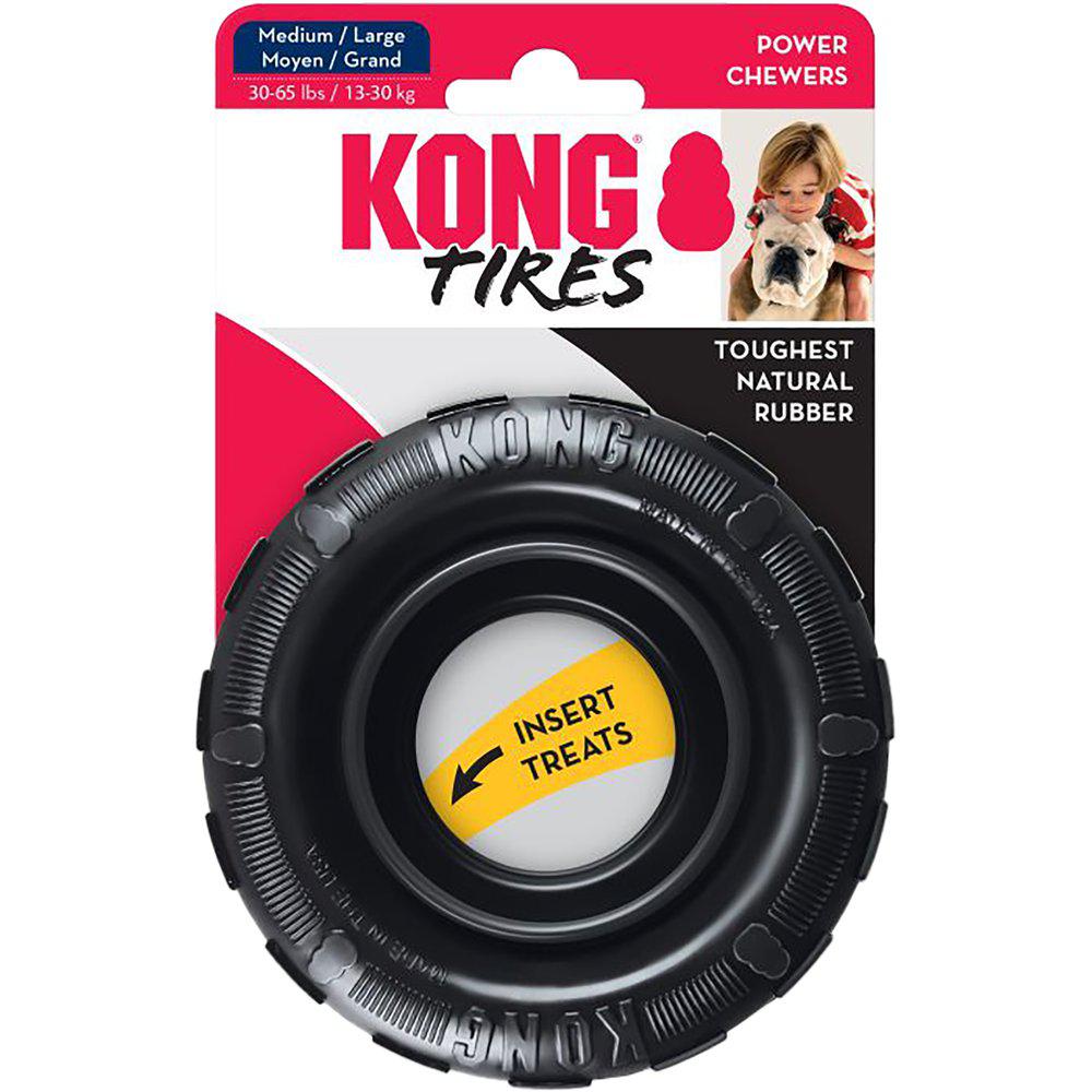 KONG Extreme Dæk M/L - Hårdført Hundelegetøj i Gummi