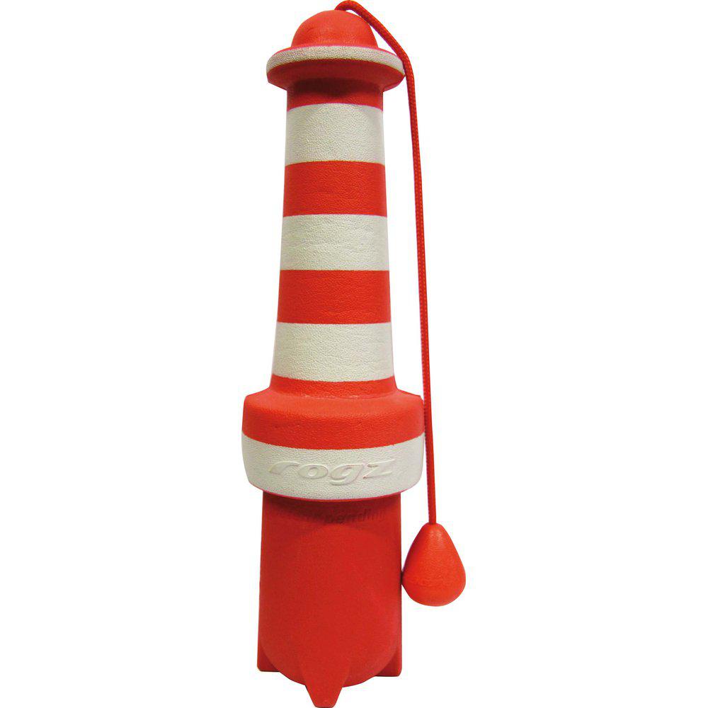 Imazo    Rogz Lighthouse 25cm Flydende Hundelegetøj   Hundelegetøj   Robust Gummi   Alt Til Hunden