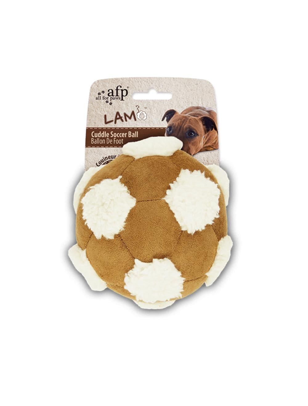 Afp Lam Dog Cuddle Fodbold L   Blød Plys Til Leg Og Kram For Din Hund Fra All For Paws
