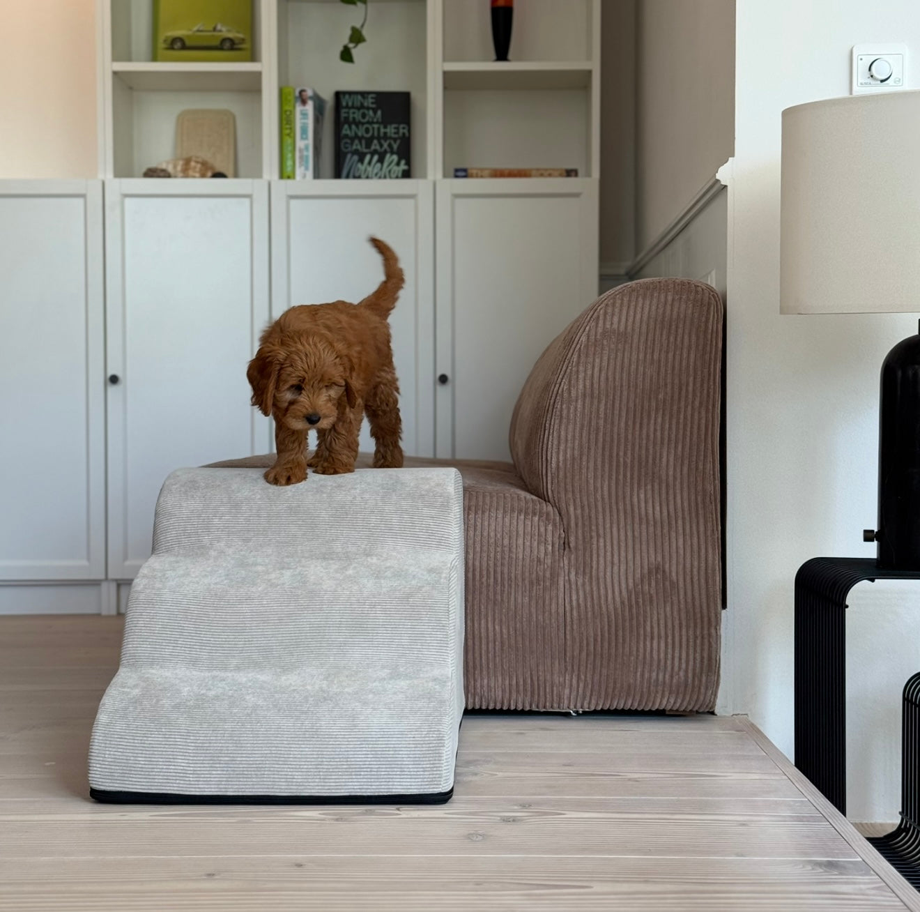 Trappe M  Aftageligt Betræk   Beige   55 Cm