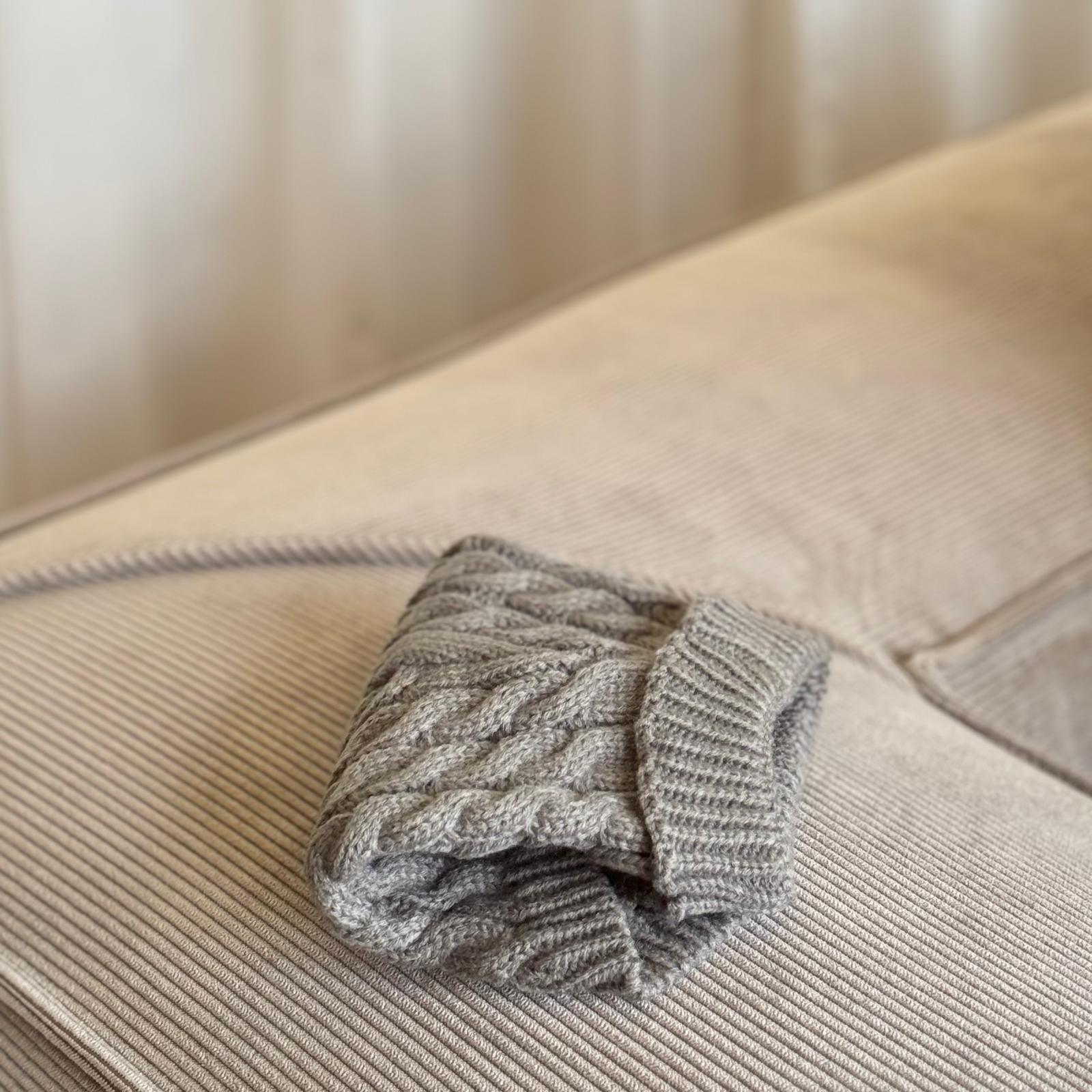 Hunde Striktrøje   Taupe   Small   21 23cm