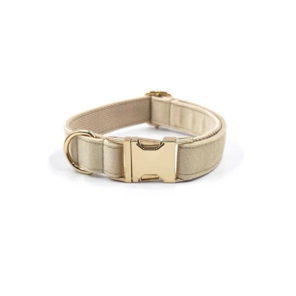 Hundehalsbånd Ella Beige Xxs