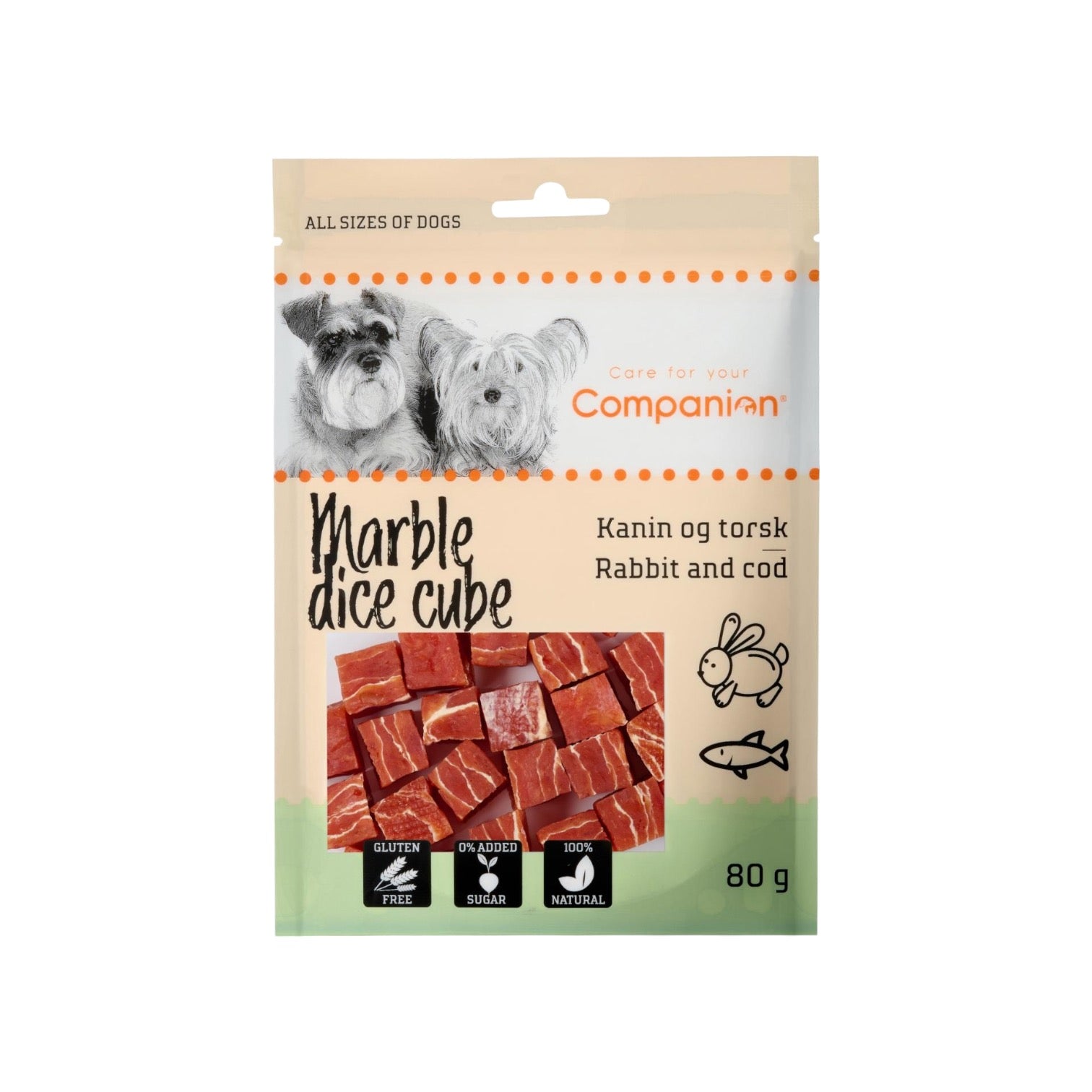 Companion Marble Dice Cube   Kanin   Torsk   1  Stk
