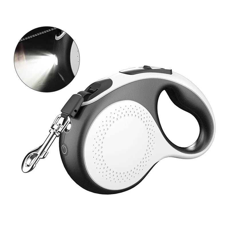 Automatisk Hundesnor M  Lys Og Båndline   0 30 Kg