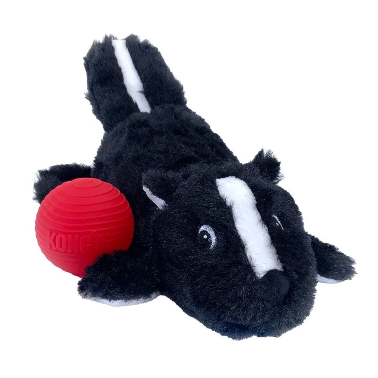 Imazo    Kong Cozie Pocketz Skunk S  Legetøj Med Aftagelige Pivbold   Hundelegetøj   Plys   Alt Til Hunden
