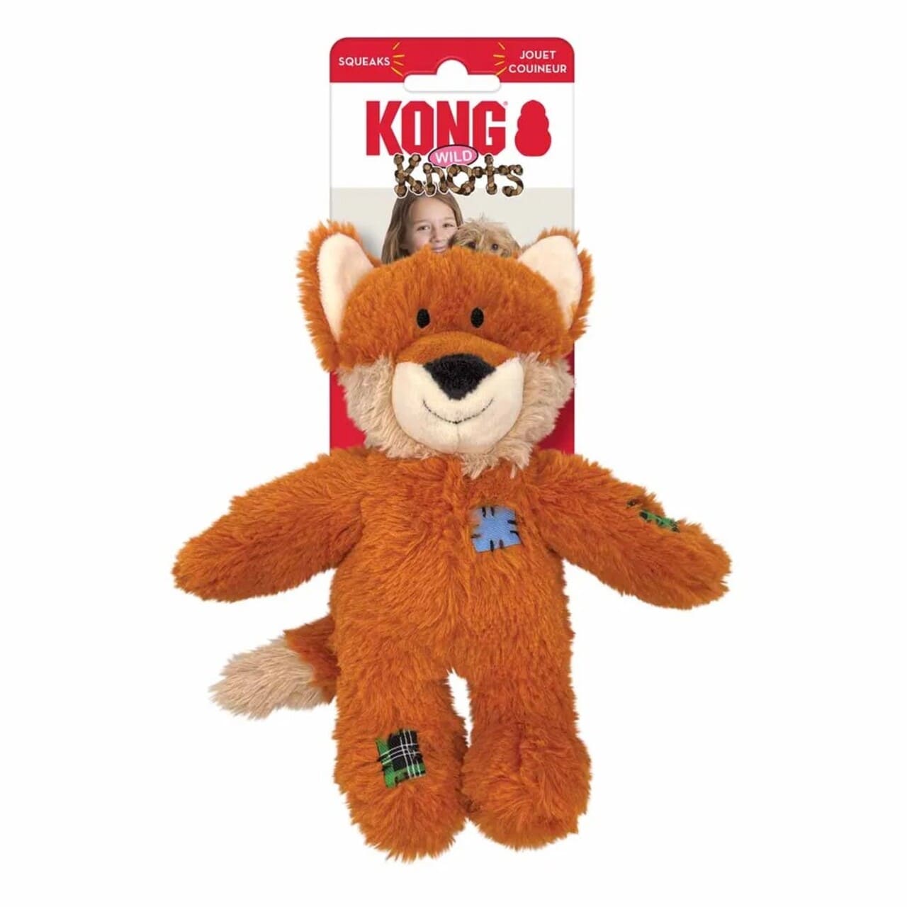 Imazo    Kong Wild Knots Ræv M  Robust Plyslegetøj Med Indvendigt Rebskelet   Hundelegetøj   Plys   Alt Til Hunden