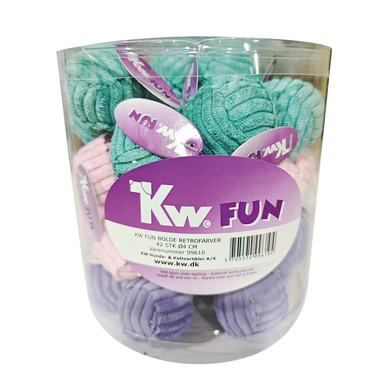 Kw    Kw Fun Bold Retrofarver 4 Cm  Legetøj Til Hund Og Kat   Hundelegetøj   Alt Til Hunden