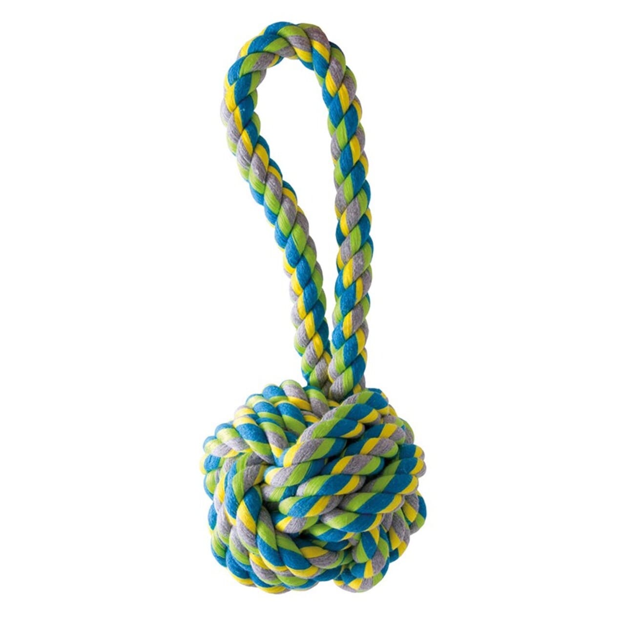 Kw    Kw Multifarvet Reb Med Bold 25 Cm  Robust Hundelegetøj   Hundelegetøj   Bomuld   Alt Til Hunden