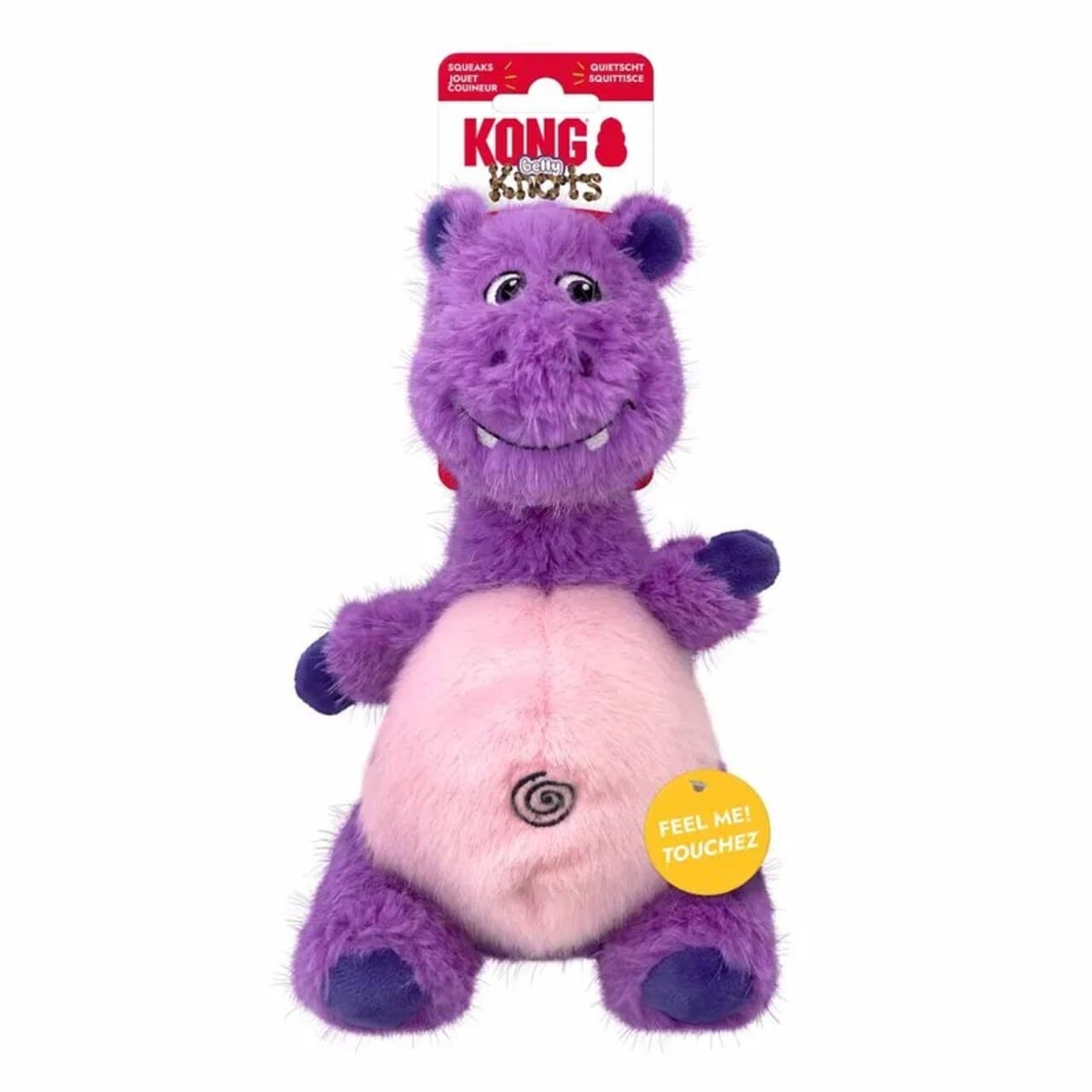 Imazo    Kong Knots Belly Hippo M L  Robust Og Sjov Flodhest Til Hunde   Hundelegetøj   Plys   Alt Til Hunden