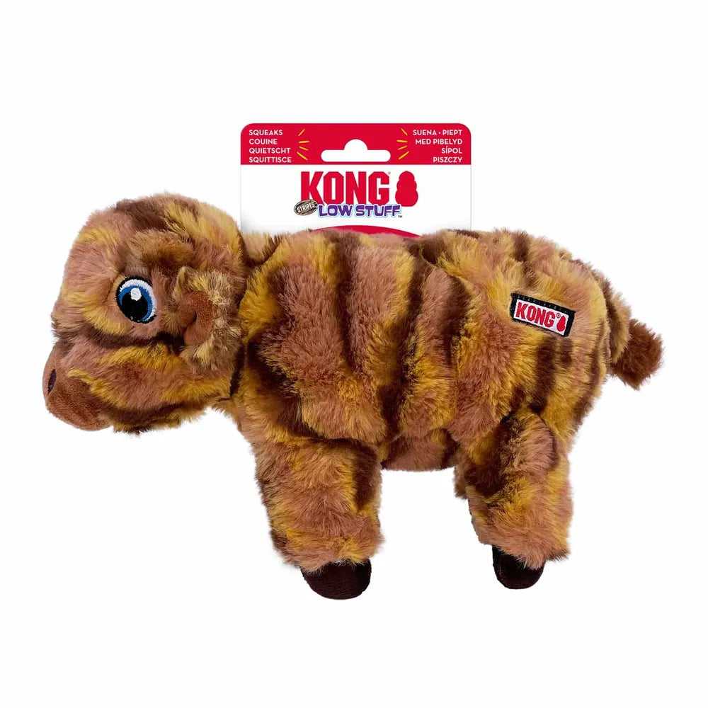 Imazo    Kong Low Stuff Stripes Cow 16 5x32x7 5cm   Hundelegetøj   Plys   Alt Til Hunden