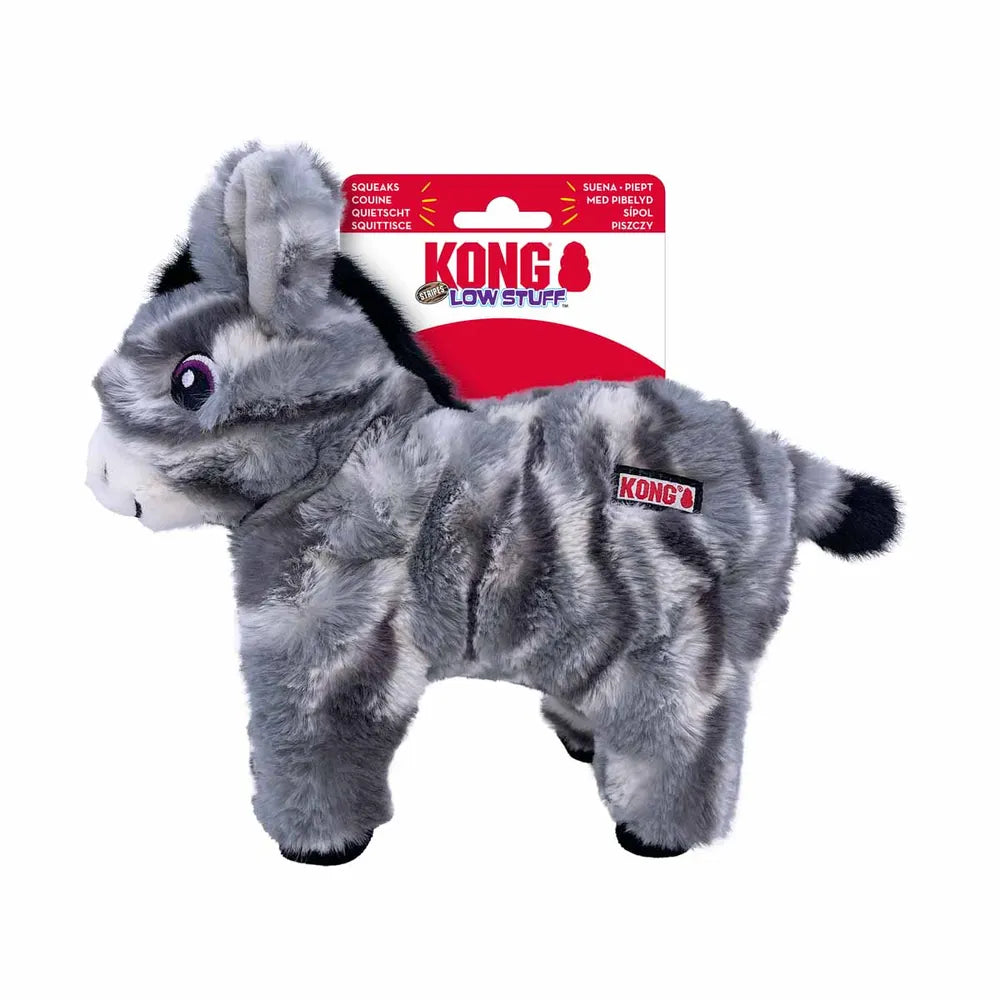 Imazo    Kong Low Stuff Stripes Donkey 25x27x8 5cm   Hundelegetøj   Plys   Alt Til Hunden
