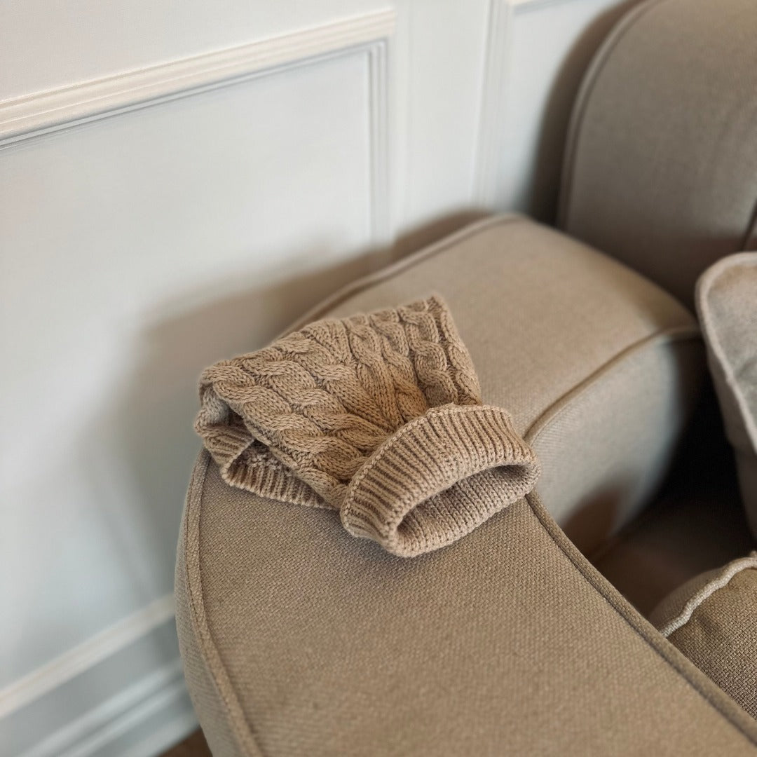 Hunde Striktrøje Beige Small 21 23cm