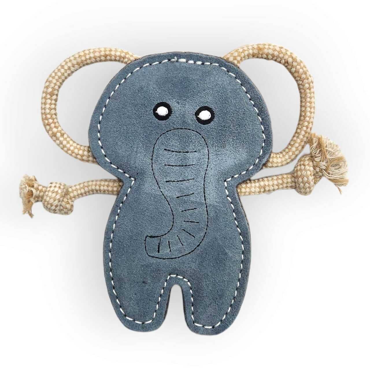 Petpower   Namastay Elefant I Buffalo Ruskind   Uldfibre 20x22 Cm   Hundelegetøj   Genanvendelige Materialer Quot Quot Buffalo Ruskind Quot Quot Uldfiber Quot Quot Bomulds Jute Reb Quot Quot Reb   Alt Til Hunden