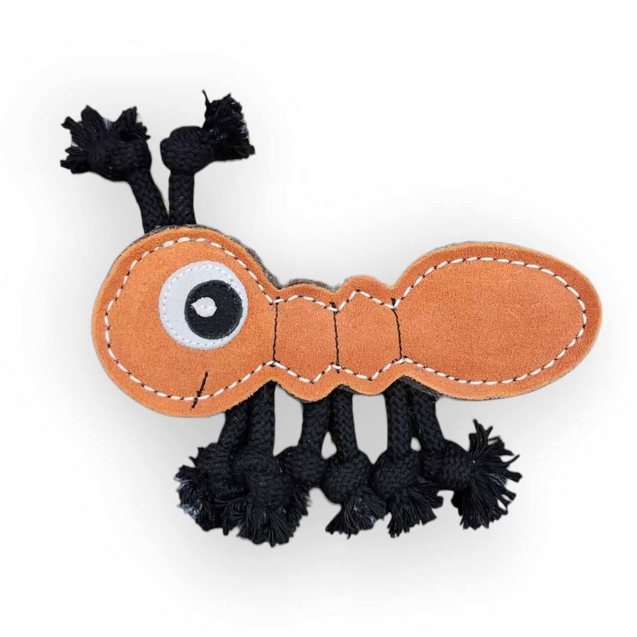 Petpower   Namastay Tissemyre I Buffalo Ruskind Og Uldfilt Med Reb 20x18 Cm   Hundelegetøj   Buffalo Ruskind Quot Quot Uldfiber Quot Quot Genanvendelige Materialer   Alt Til Hunden
