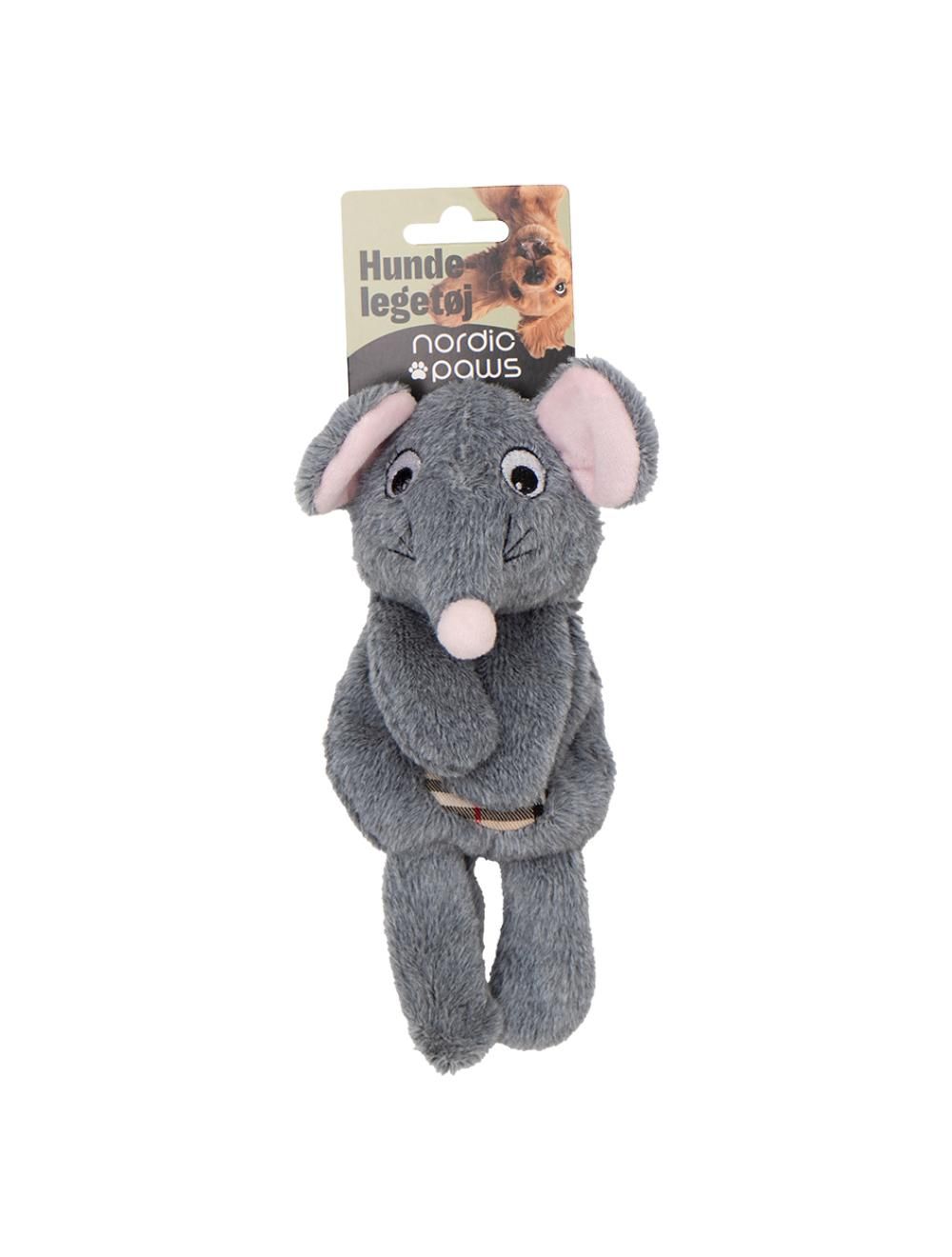 Meldgaard    Nordic Paws Knitre Mus  20cm Hundelegetøj   Hundelegetøj   Polyester   Alt Til Hunden