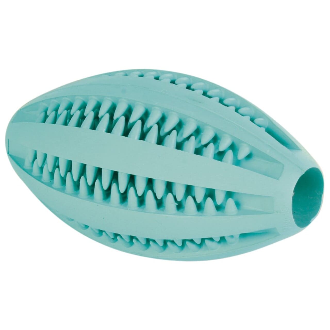 Trixie Denta Fun Mintfresh Rugbybold 11 5 Cm   Tandplejende Tyggelegetøj For Hunde   Med Masserende Overflade