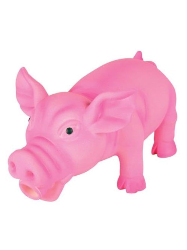 Trixie Pig Animal Sound Latex Polyester Fleece 17 Cm   Assorted
