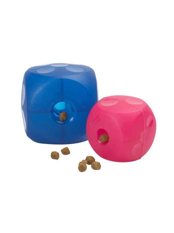 Kruuse Buster Soft Cube   Magenta   Soft Fabric Treat Toy