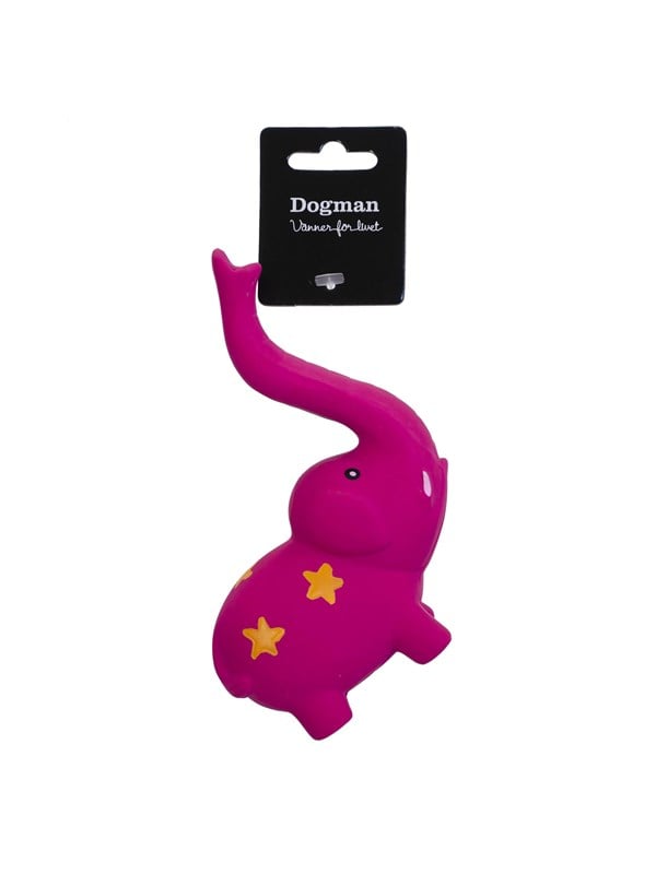Dogman Hundelegetøj Latex Elefant 15cm