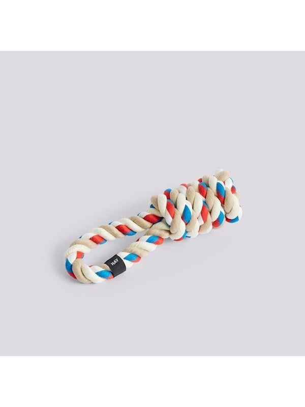 Hay   Dog Rope Toy Red Turquoise Off White ø8 X