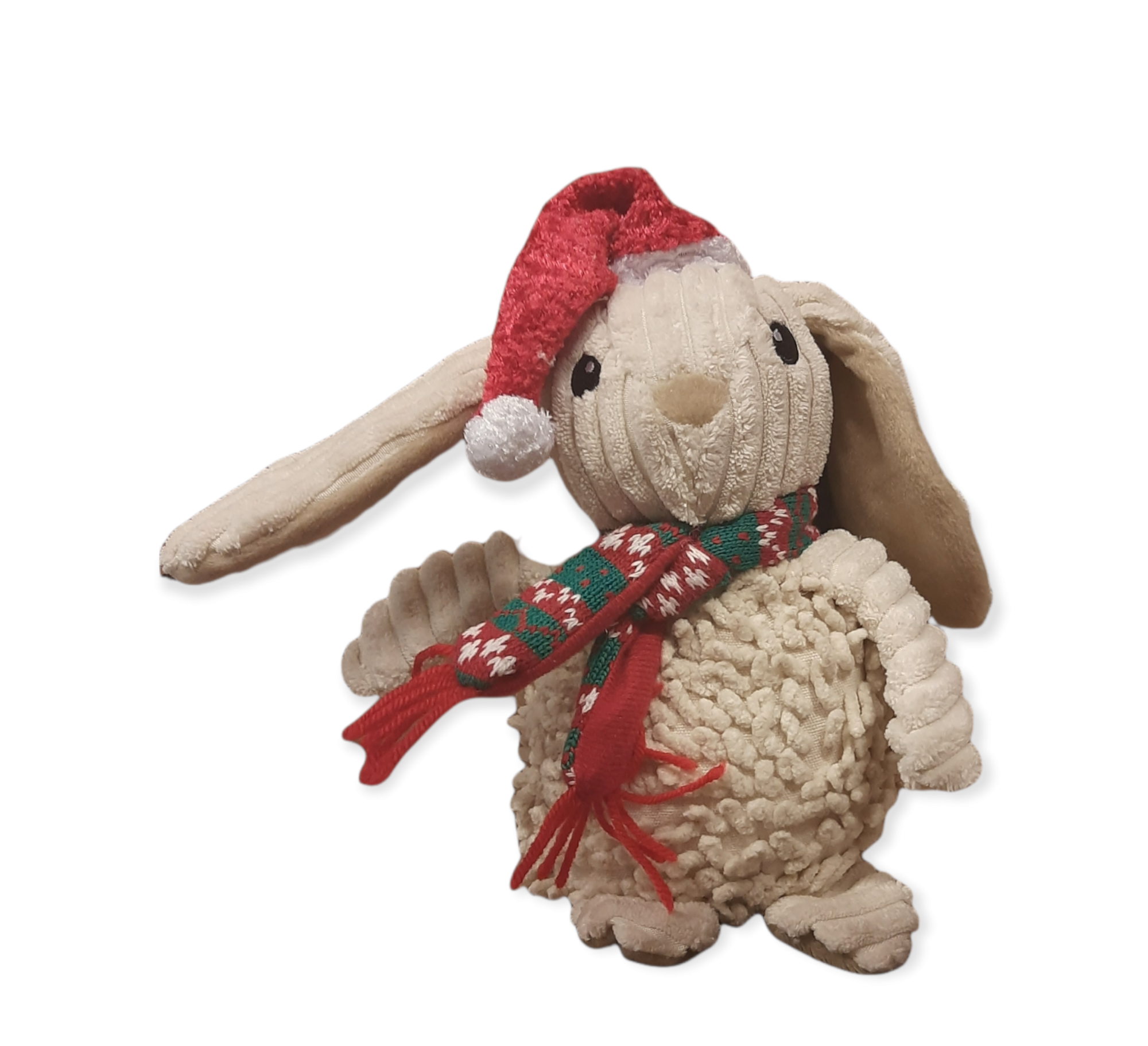 Party Pets Christmas Naturals Bunny 20cm   Blødt Og Naturligt Legetøj For Hunde